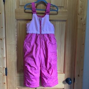 ZeroXposur, girls 3T, pink snow overalls.